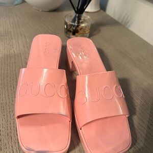 Gucci Pink Mules
